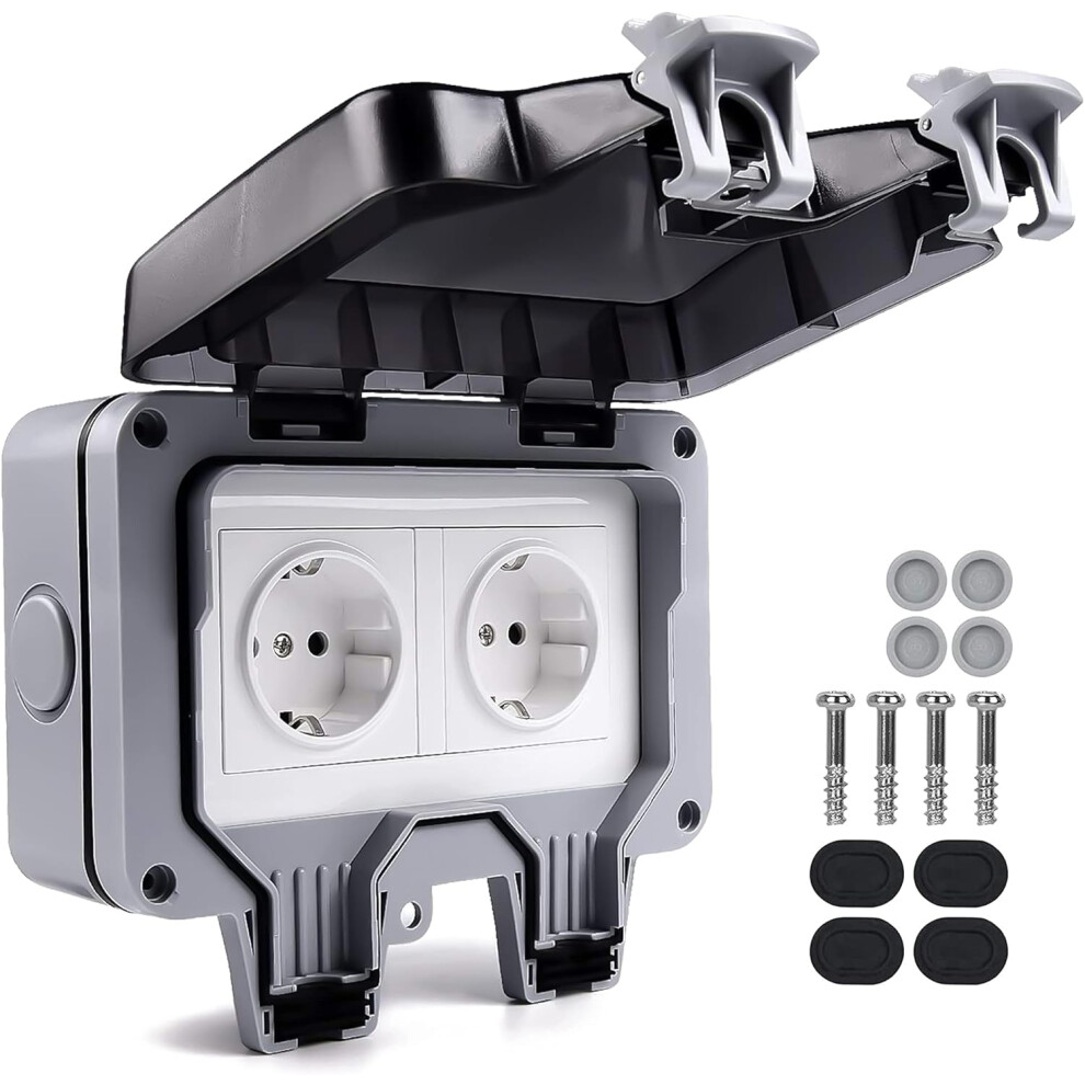 Outdoor Socket, 13 Amp Switch Socket With Tamper Resistant Design, Ip66 Waterproof Housing And Indicator Light, High Quality Material For Secure And Q 9060116401048
