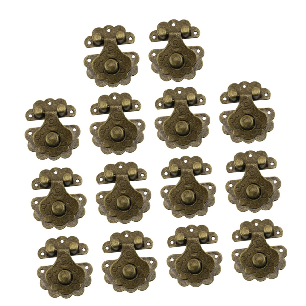 Iron Hasp Latch 14Pcs For Vintage Jewelry Box Selfclosing Hinge Decorative Hardware 9001264185336