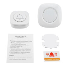 Campainha sem fio à prova d'água, inteligente e anti-interferência, com controle de longo alcance, volume ajustável e diversas opções de