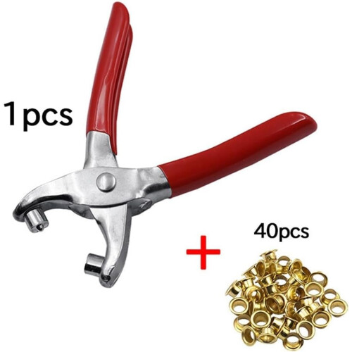 Ergonomic hole punch, 35.6 cm hole tool, leather repair set 2