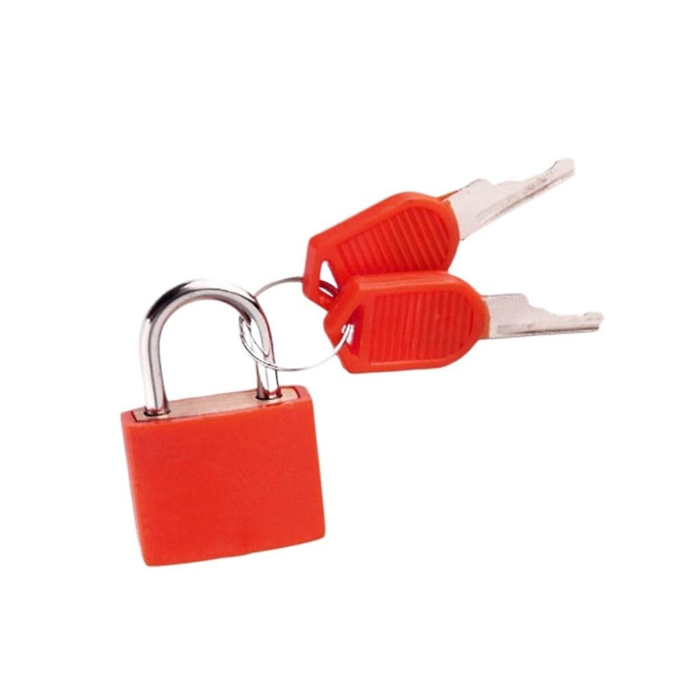 Padlock 2Pack 23Mm Coloured Small Suitcase Padlock For Cabinet Door Bookbag Home Lock Red 9339159671313