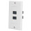 Πλάκα τοίχου Keystone Universal Compatibility με δύο θύρες USB3.0, για χρήση στο σπίτι και γραφείο, 2