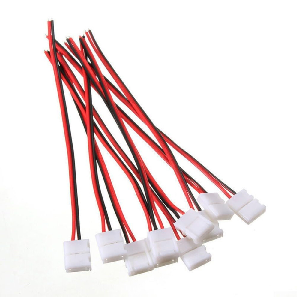Led Strip Connectors 2Pin Pack Of 10 For 10Mm 3528 5050 Led Strips Up To 6A At 12V 9001264186104