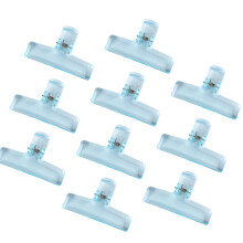 Set mit 10 Papierklammern, durchsichtige-Blau