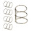 5 Teile/satz 3 Ringe Binder Clips Lose Blatt-Silber 30x2,4x40 1