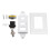 Επιτοίχια βάση HDMI USB VGA για ολοκληρωμένη συνδεσιμότητα, διακοσμητικά ένθετα QuickPort 1