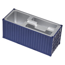 Porte-crayon de bureau avec porte-carte de visite,-Bleu marine 1