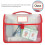 Transparante handdocumententas, lichtgewicht-Rood 5