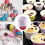 Θήκες για cupcakes για ψήσιμο, θήκες για muffins μιας χρήσης, ασφαλείς για φούρνο, 3