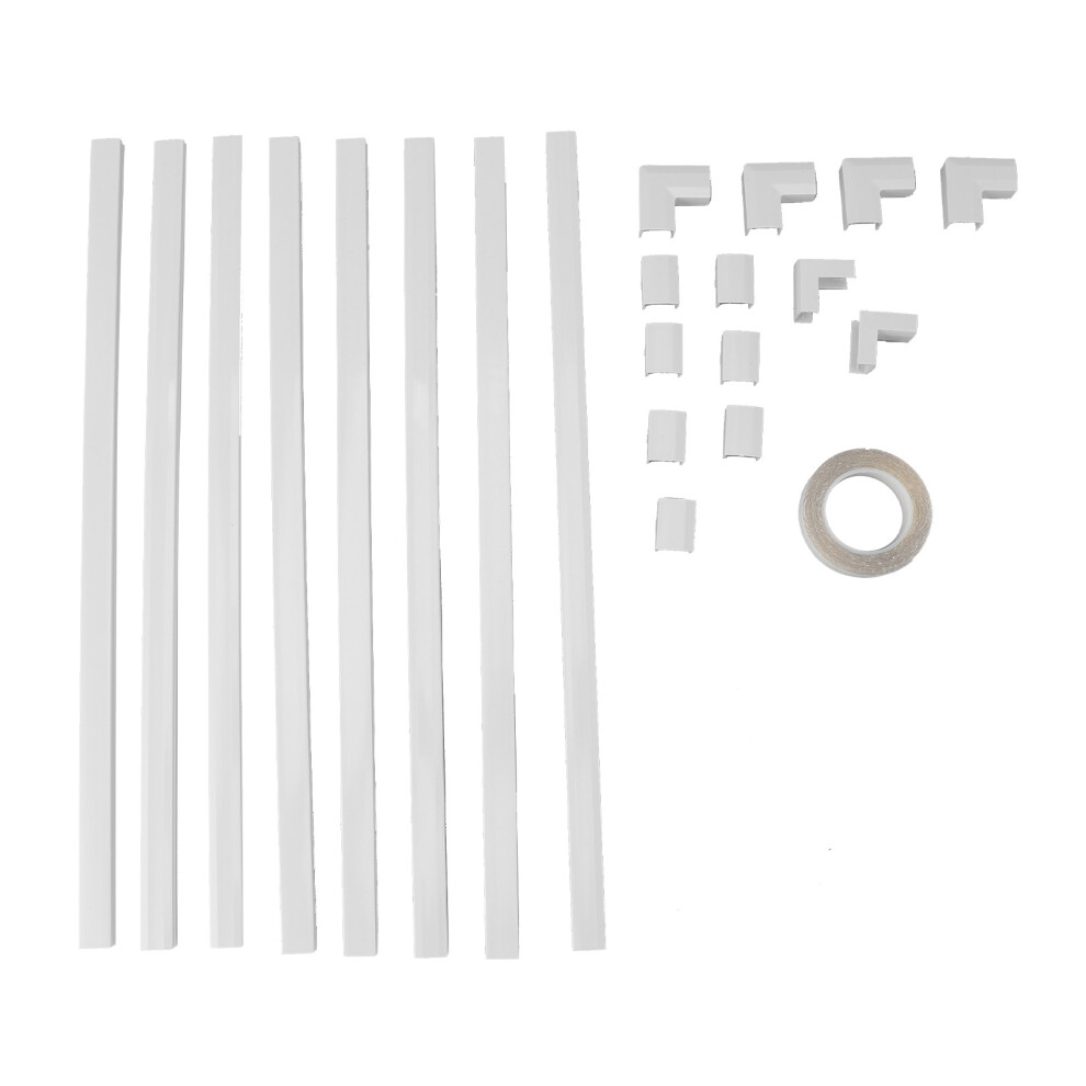Cord Hider Wire Covers For Cords On Wall Cable Management Kit With Snap Structure Flame Retardancy And Easy Installation For Home Office Use 9436597763522