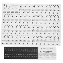 Klaviertastenaufkleber, elektronische Orgel,
