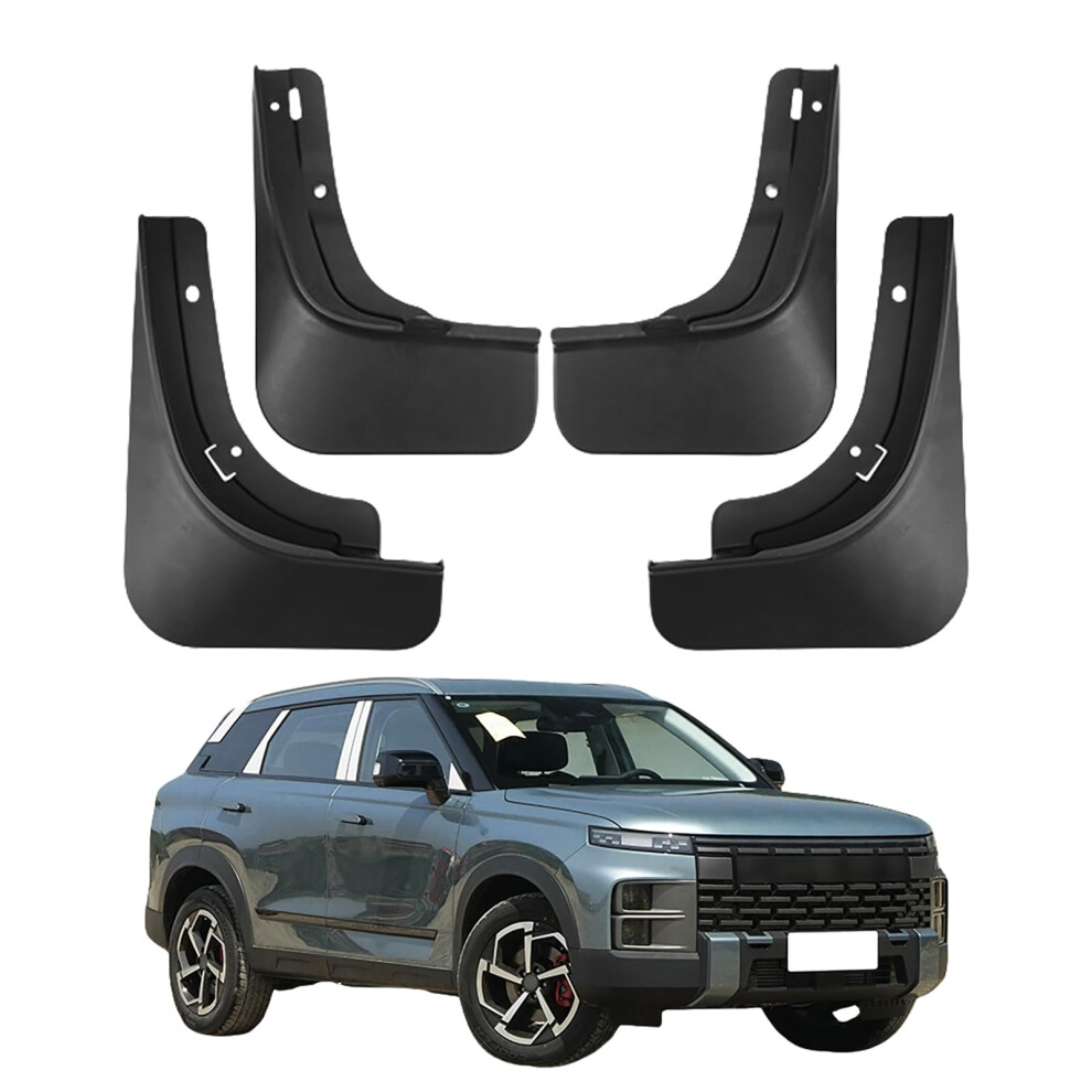 Car Mud Flaps Splash Guards For Chery Exploration 06 Jaecoo 7 20232025, Front And Rear Rubber Mud Splash Protection, Easy Nodrill Installation, 4Pcs 9119770061676