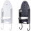 Ironing board holders wallmounted doormounted storage rack (White) 3
