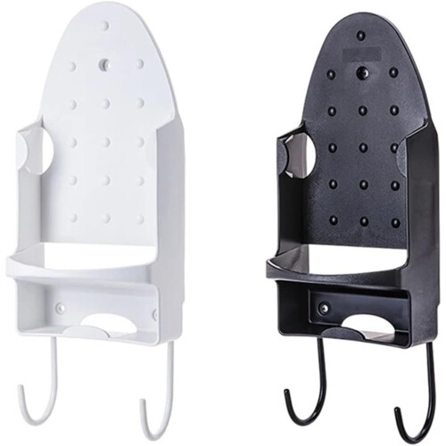 Ironing board holders wallmounted doormounted storage rack (White) 2