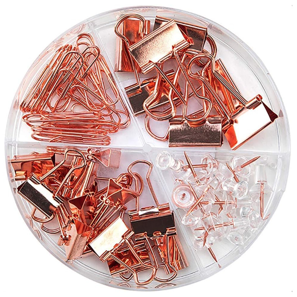Binder Clips Assorted Sizes, Metal Binder Clips Premium Steel Construction For Office Supplies Rust-Resistant Durable Reusable 9436597763768