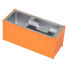 Mehrzweck-Stift-Organizer mit Namenskartenhalter,-Orange Farbe 1