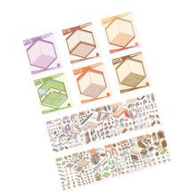3D Landschaft Aufkleber Buch Scrapbook Aufkleber-Leben im Gange