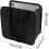 Foldable Car Trash Bin for Hanging Vehicle Garbage Bag Compact Square Polyester 5