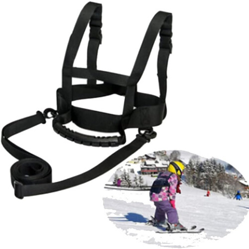Ski Shoulder Harness For Kids Beginners Skating Training Safety Straps With Handle Removable Leash 1
