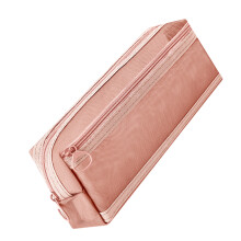 Étui à stylos sac à crayons transparent trousse à crayons-Rose
