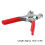chromeplated plastic dip eyelet punch, 15 cm, red, with 100 rivets 2