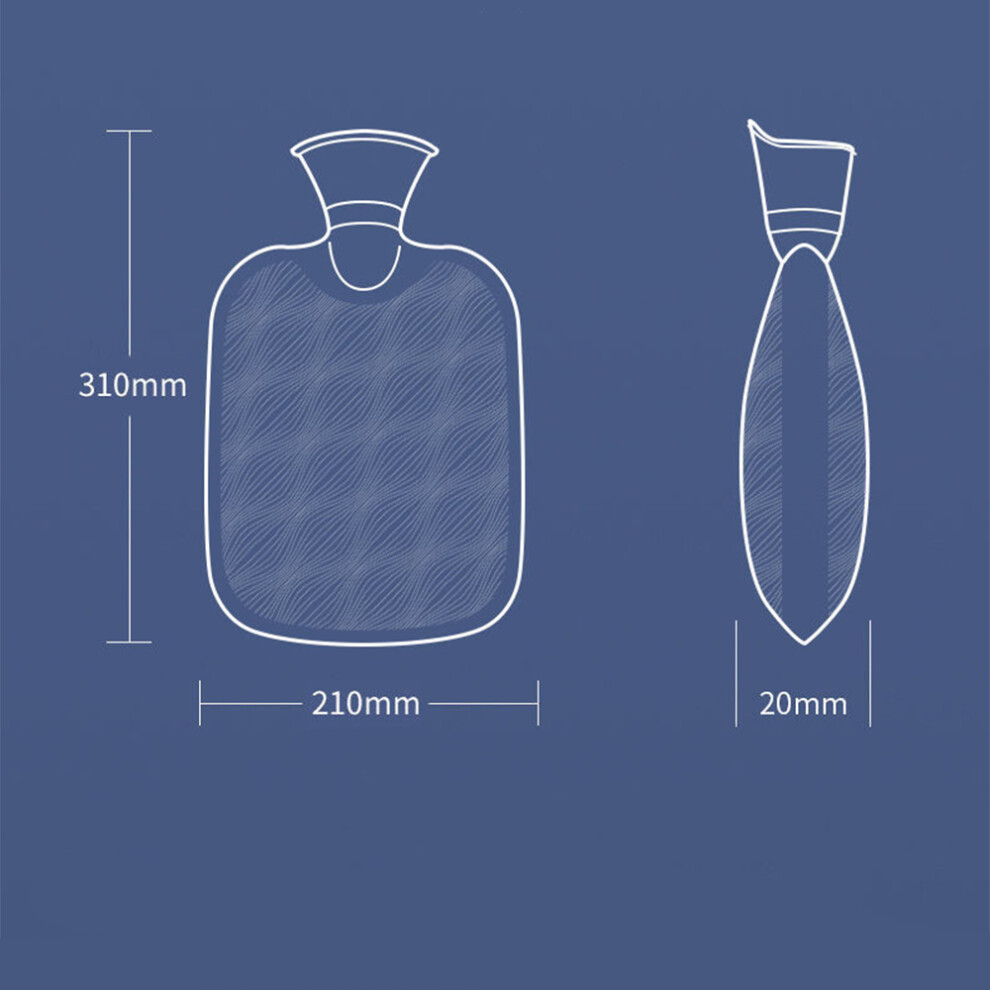 Heat Relief Companion, Thermal Insulation Hot Water Bottle with Wide Mouth Design for Easy Filling, Pain Relief & Menstrual Cramps Soother for Home