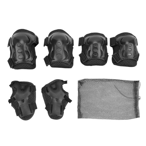 6-teiliges Rollschuh-Schutzset, verstellbare Knie-
