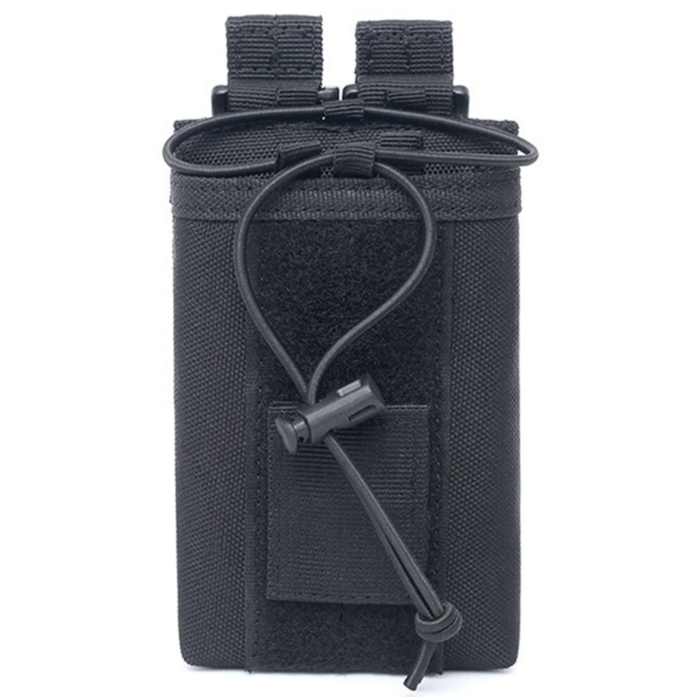 Tactical Radio Case Molle Tactical Radio Pouch Holder Military Heavy Duty Holster For Walkie Talkies Universal Radio Case Black 9105992631209