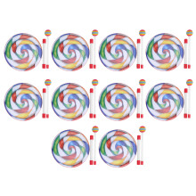 10Pcs Lollipop Form Trommel 8in Kinder Tamburin