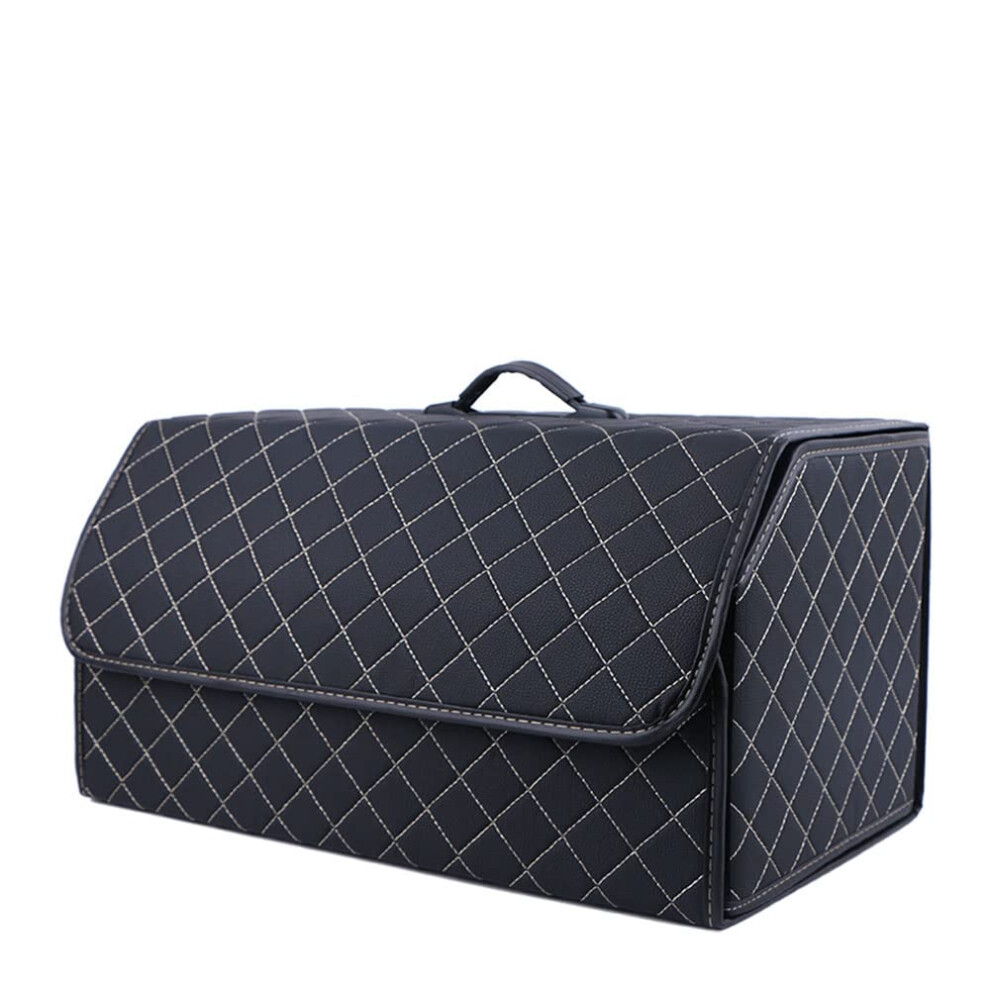 Car Leather Boot Bags Folding Trunk Organizer Compatible With Is Es Gx Gs Gs250 Gs350 Gs450h Gs200t Stylel Black/Beige 9001264187163