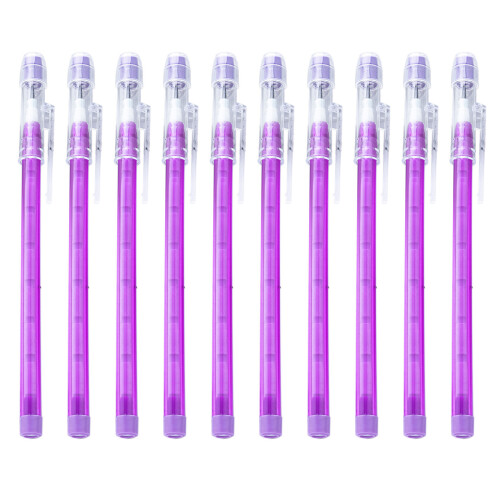 Crayons empilables Crayon en plastique pop-up avec gomme-Violet