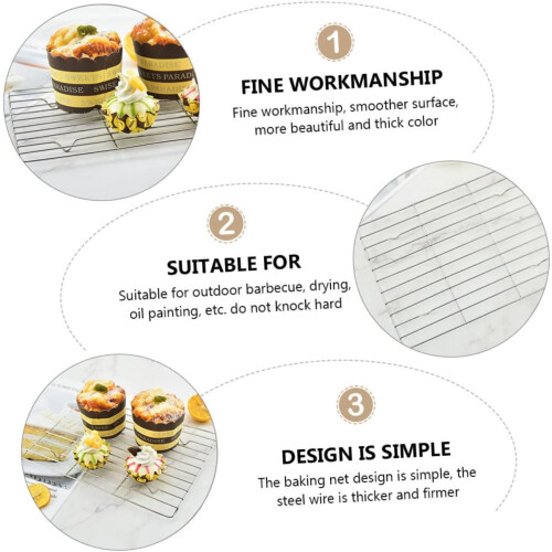 Bread Cooling Rack Stainless Steel Silver 1