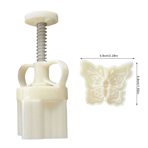Home Baking Butterfly Mooncakes Molds Dessert Embosser for 2