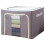 Storage Solutions, Stackable Durable Oxford Fabric Boxes, Metal Frame Support, Breathable Material, Reinforced Handles, Foldable Design for Closet and 1