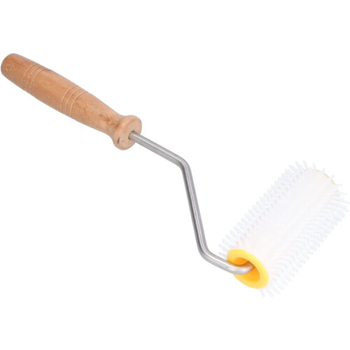 Uncapping roller with plastic uncapping roller and wooden handle, beehive extraction roller, beekeeping tool for honey extraction, 30 cm long 2