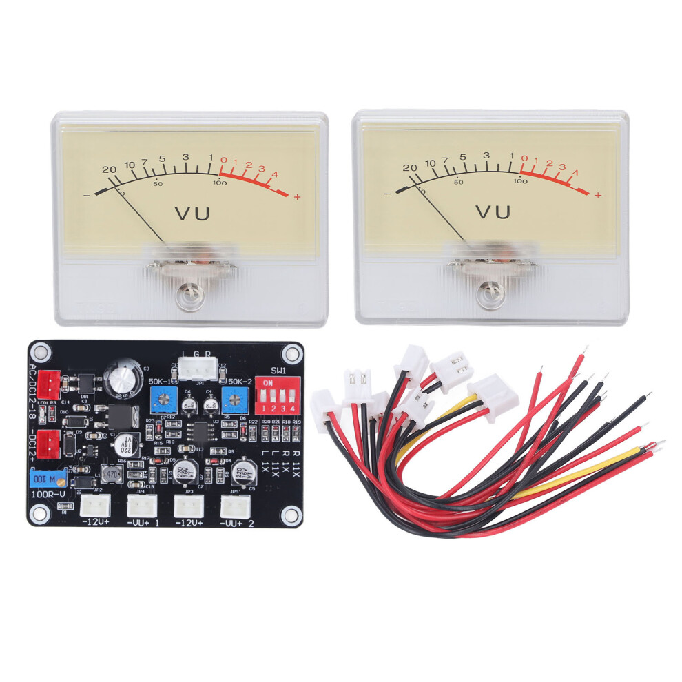 Adjustable Settings Vu Meter Kit For Audio Engineers, Preamplifier Level Meter With High Accuracy, Quality Construction For Durability, User-Friendly 9436597643770