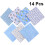 patchwork cotton leaf embroidery blue quilting fabric DIY sewing accessories 3