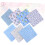 patchwork cotton leaf embroidery blue quilting fabric DIY sewing accessories 4