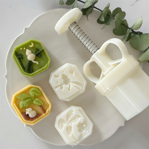 Delicate Patterned Delight Treat Crafting Molds Manual Mooncakes 1