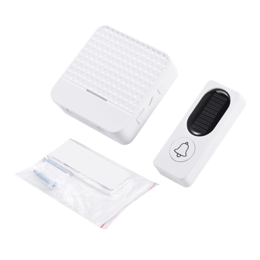 Eco-Friendly Doorbell Solution, Stable Signal Transmission Wireless Doorbell With 52 Music Options, Solar Powered Transmitter With Adjustable Volume A 9060116402618