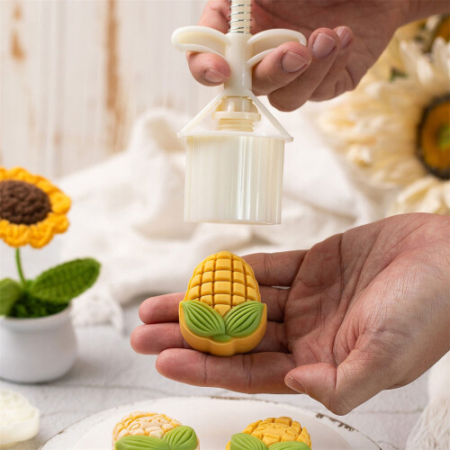 Easy to Use Corn Mooncakes Maker Convenient 50/75g-50g 2