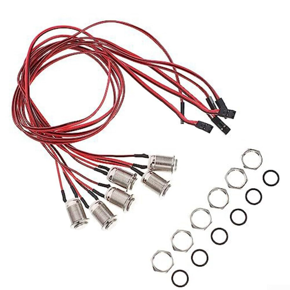 12V Momentary Push Button Switch, Prewired, 12Mm Metal Waterproof Ip65, Automotive Marine And Industrial Applications 9339159672839
