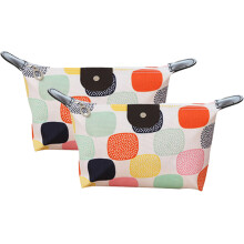 Multifunktionale Kosmetiktasche aus dickem Cordstoff, kleine Kosmetiktasche mit großem Fassungsvermögen und auffälligem Aufdruck, ideal für