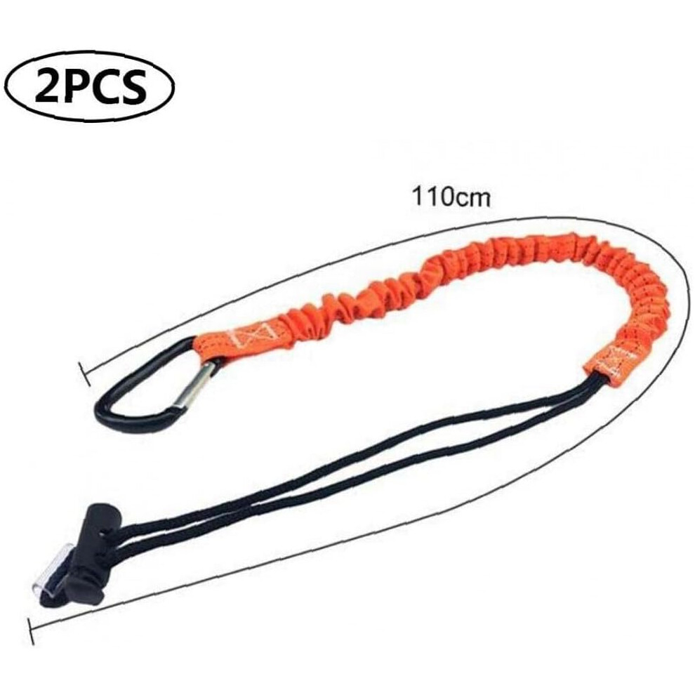 Elastic Safety Tool Lanyard, Retractable Bungee Cord Ensures Fall Protection, For Professional Uses Including Construction & Camping 9554910372760
