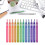12er-Pack Textmarker mit fluoreszierender Farbe, Glitzer-Marker 2