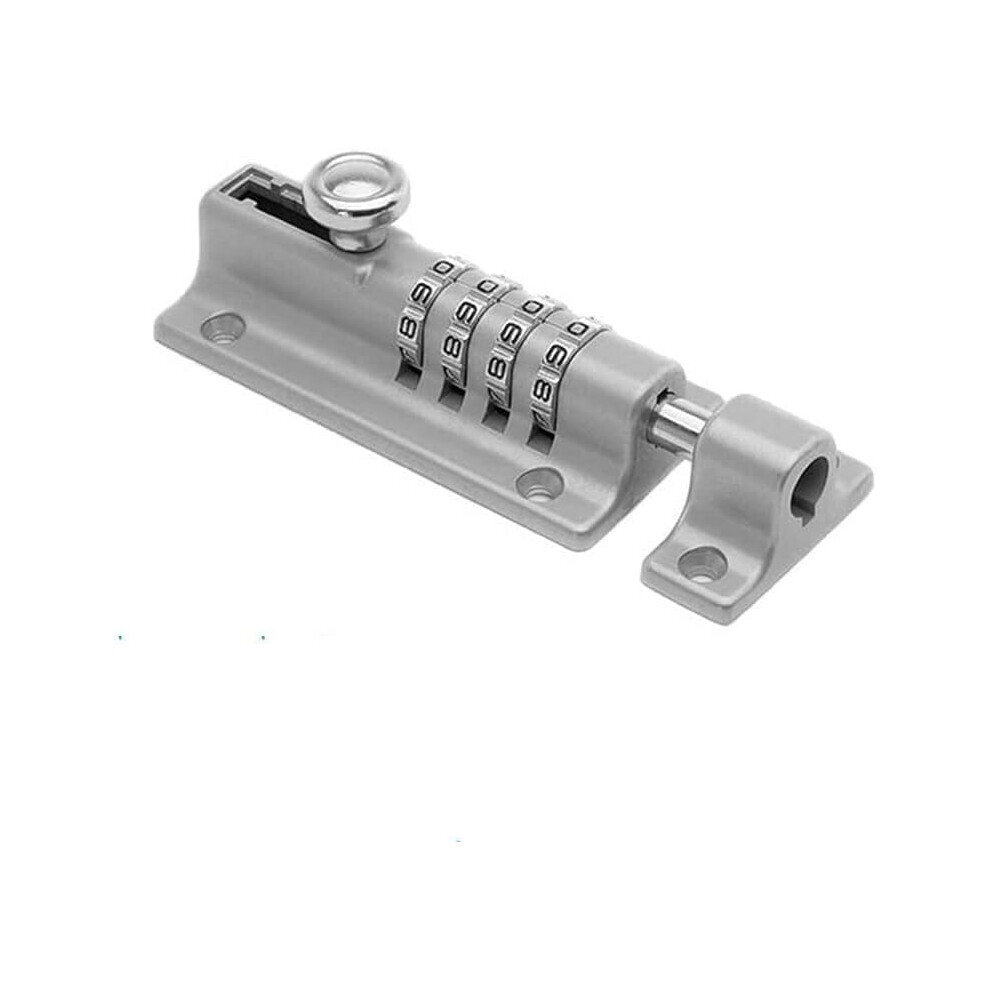 Password Lock 4Digit Combination Padlock, Set Your Own Code, Sliding Barrel Bolt Latch, Luggage Lock, Loft Hatch, Black 9001264189792