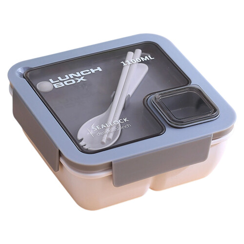 Leakproof Compartmentalized Food Container-White HZ5228