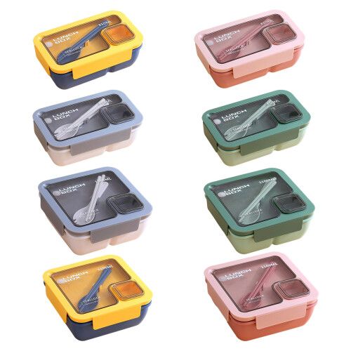 Leakproof Compartmentalized Food Container-White HZ5228 1