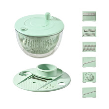 Salad Vegetable Dryer with 2 Layer Design Dishwasher Safe-Green
