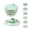 Salad Vegetable Dryer with 2 Layer Design Dishwasher Safe-Green 1